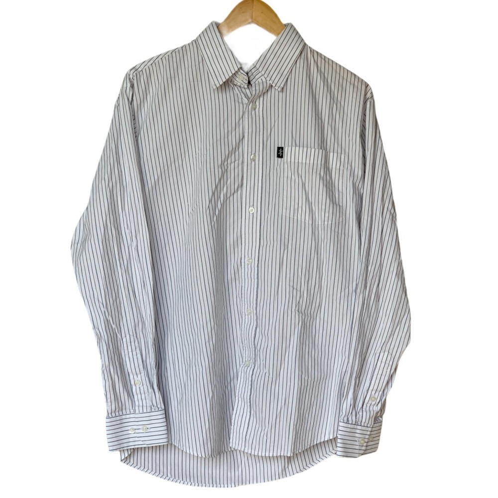Texas Standard Striped Button-Up. Size Medium.